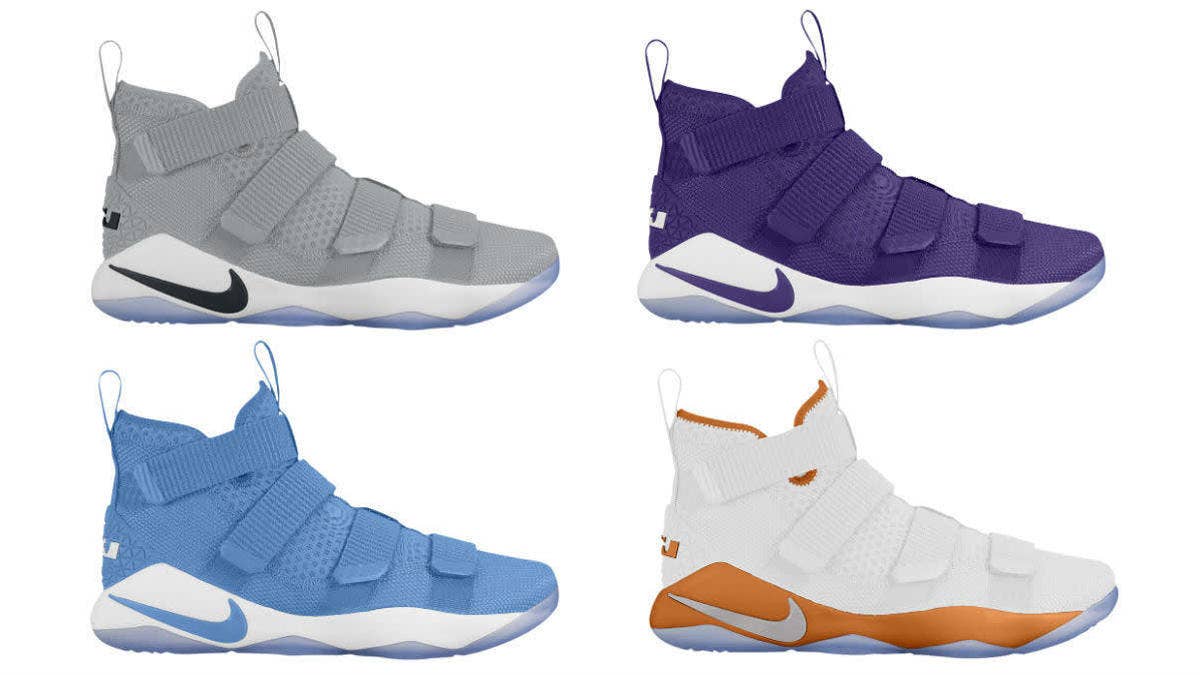 More than 20 different Nike LeBron Soldier 11 Team Bank colorways are being released this year.