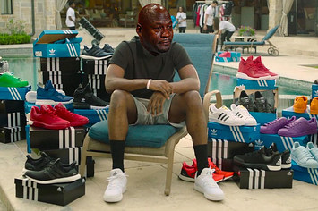 Crying Jordan Adidas