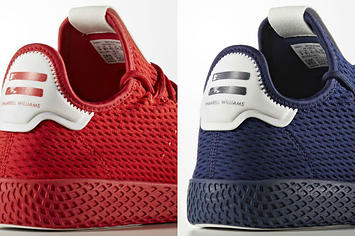 Pharrell x Adidas Tennis Hu Red & Navy Release Date
