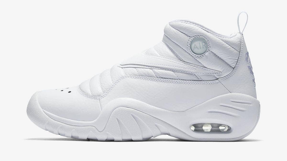 An official look at the Nike Air Shake NDestrukt "Triple White"