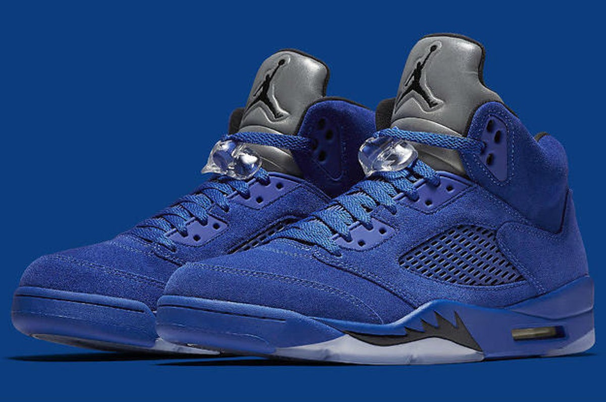 Buy NIKE NIKE Jordan Men Air Jordan 5 Retro Blue Game Royal Black