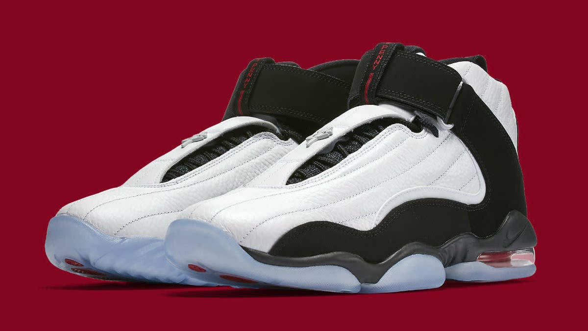 True Red accents appear on the next Nike Air Penny 4 Retro releasing in April.