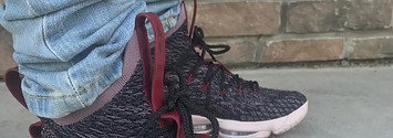 Lebron 15 black on sale wine