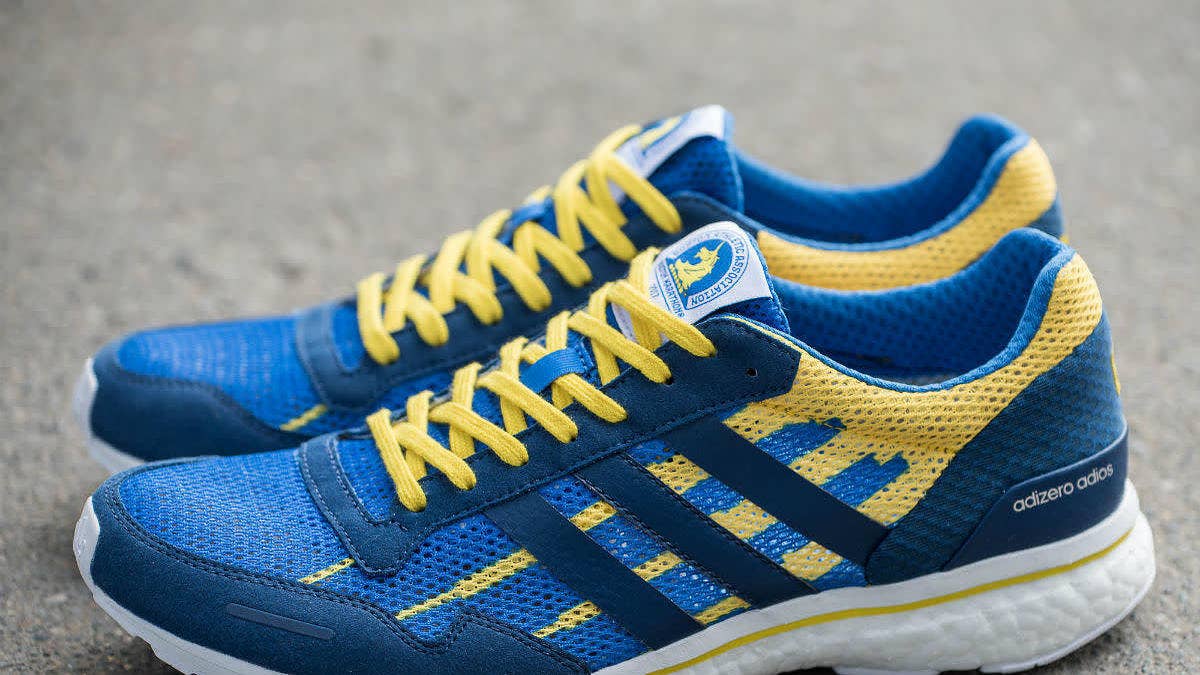 The Adidas Adizero Adios made over for the 121st Boston Marathon.
