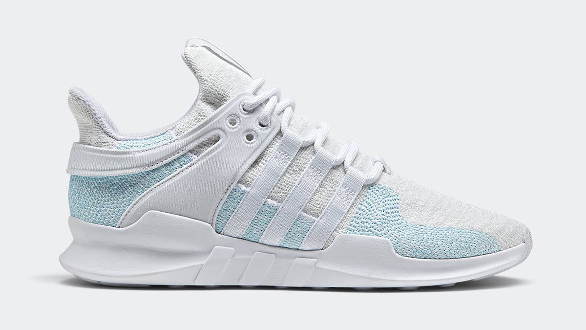 Parley x Adidas EQT Support ADVs release on Oct. 14 for $160 each.
