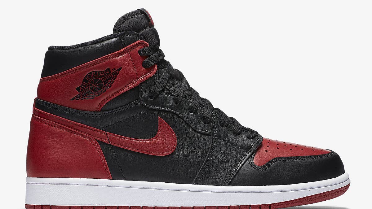 Air Jordan 1s in the 'Banned,' 'Black Toe,' 'All Star,' and 'Top Three' colorways restock on Wednesday, Aug. 9.