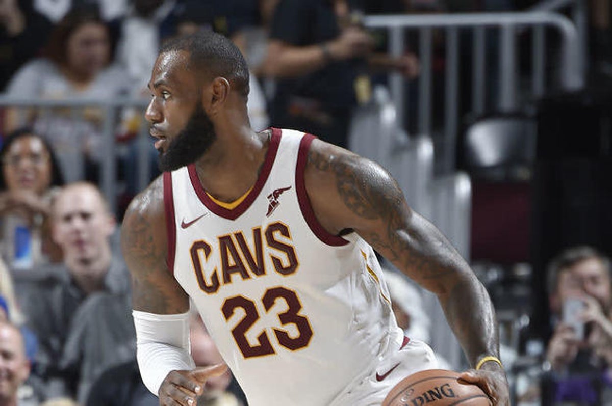 SoleWatch: LeBron James Wears Another 'Cavs' Nike LeBron 15 PE