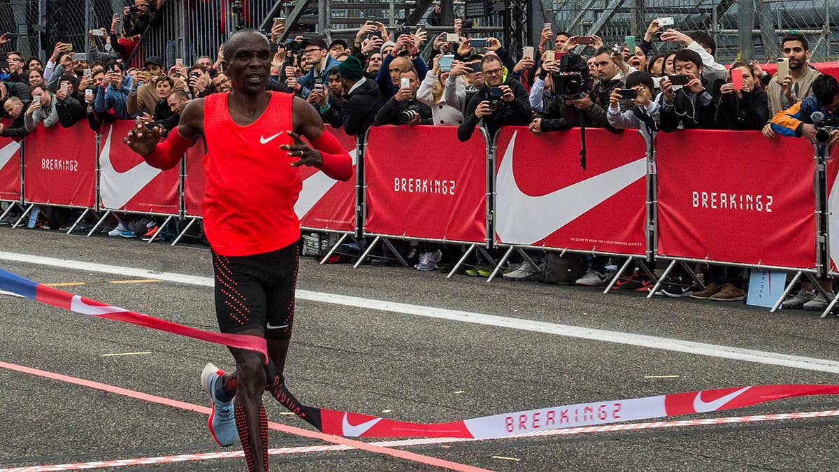 Eliud Kipchoge on what he'll do with the Nike Breaking2 sneakers he ran the fastest-ever marathon in.