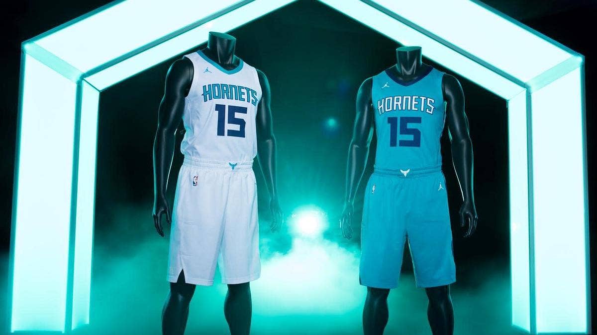 First look at the Charlotte Hornets' Jordan jersey with the Jumpman.