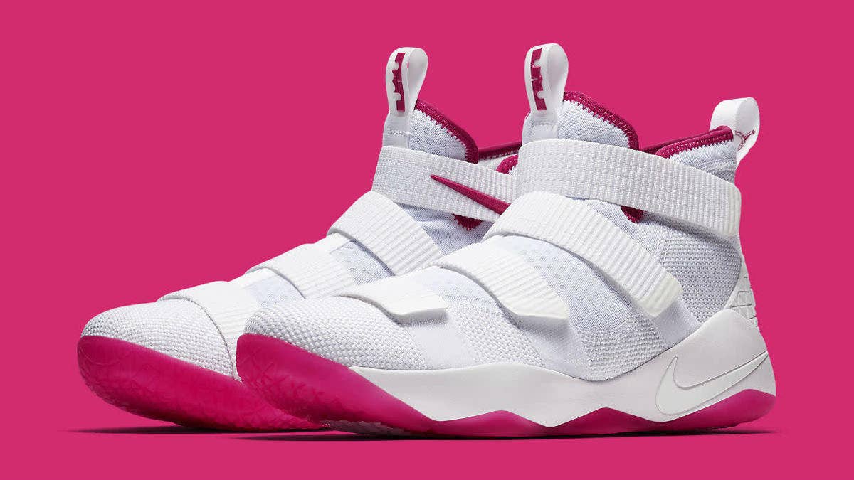 The "Kay Yow" Nike LeBron Soldier 11 for Breast Cancer Awareness releases during September 2017 for $130.