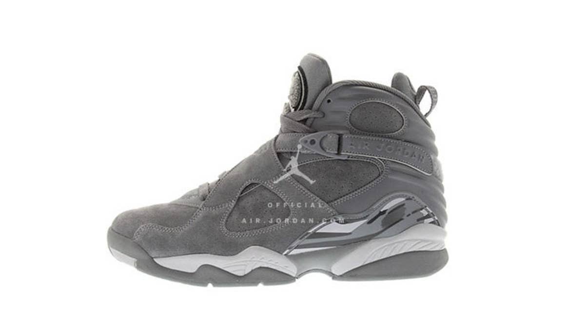 'Cool Grey' Air Jordan 8s are releasing in the fall–here's a first look.