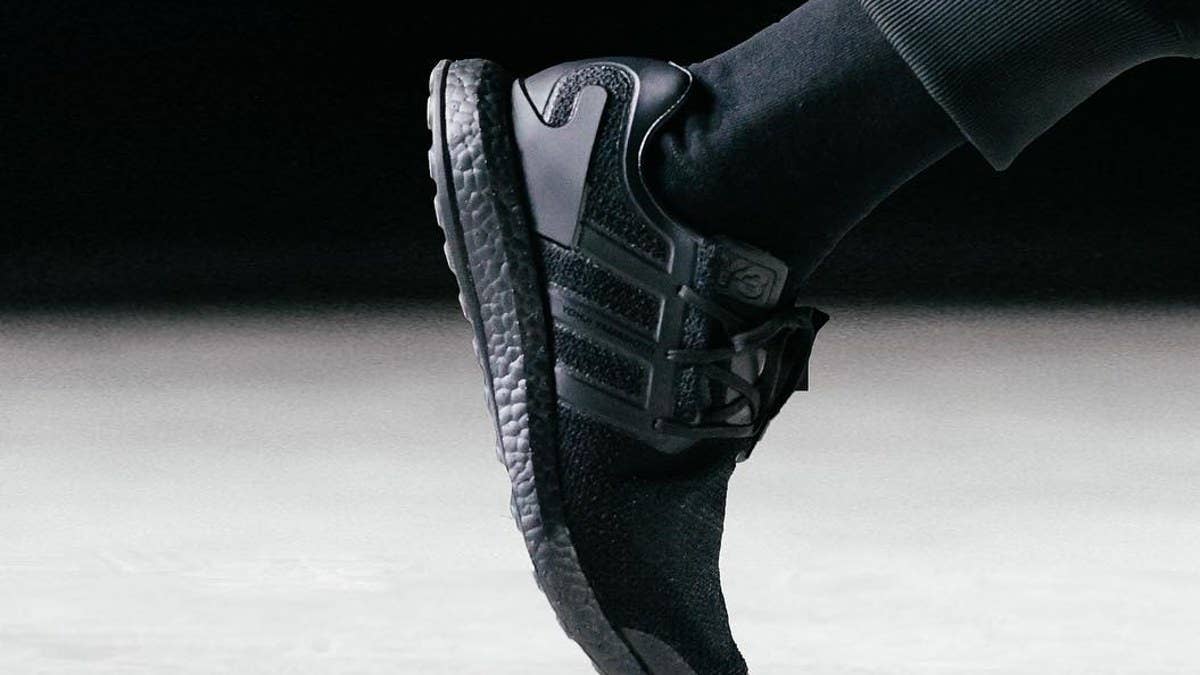 'Triple Black' Adidas sneakers spotted at Y-3's Fall/Winter show.