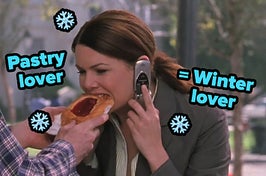 lorelai from gilmore girls eats a pastry