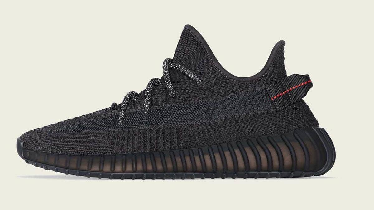 The coveted Adidas Yeezy Boost 350 V2 'Black' is reportedly restocking on Black Friday. Click here to learn when it will be going down. 