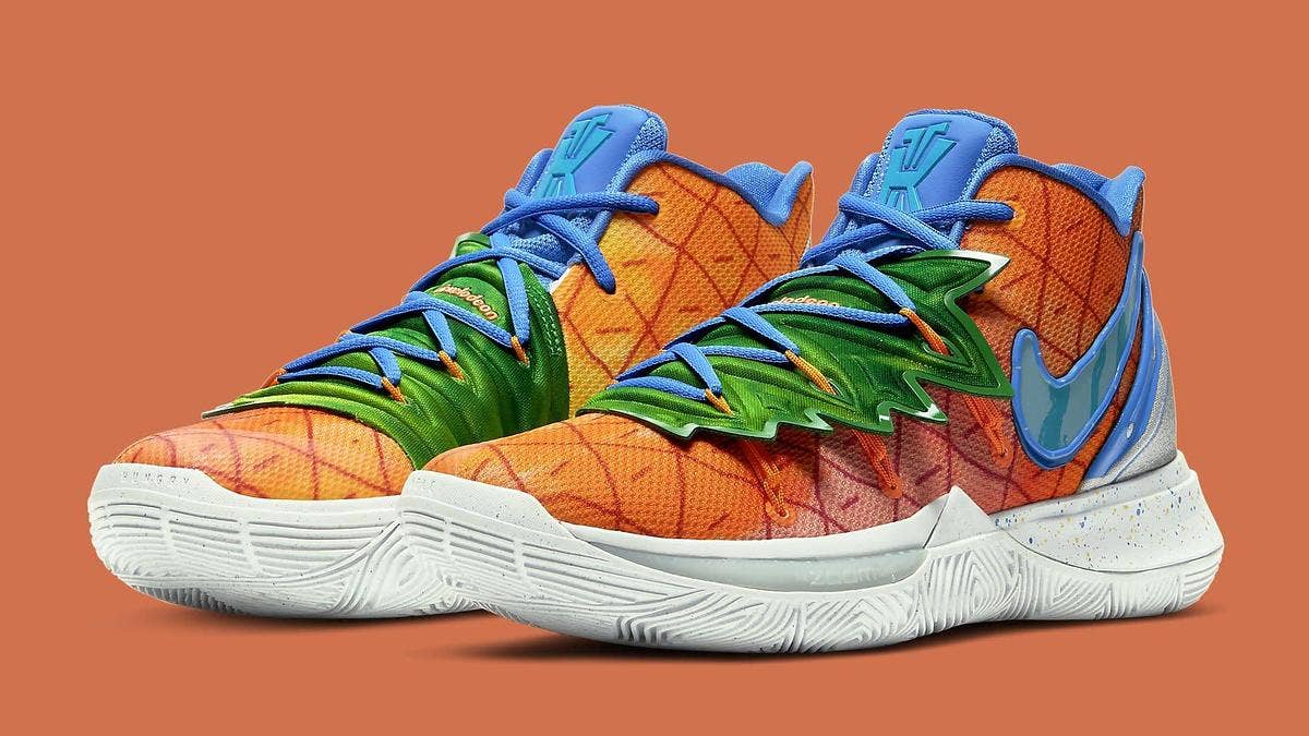 The next Nickelodeon x Nike Kyrie 5 collaboration takes cues from SpongeBob's famous pineapple house under the sea.