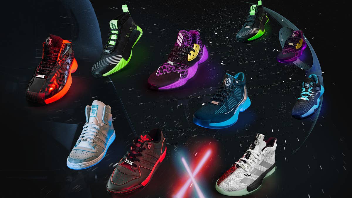 A multi-sneaker Star Wars x Adidas Basketball collection is scheduled to arrive in November 2019. Click here to learn more.