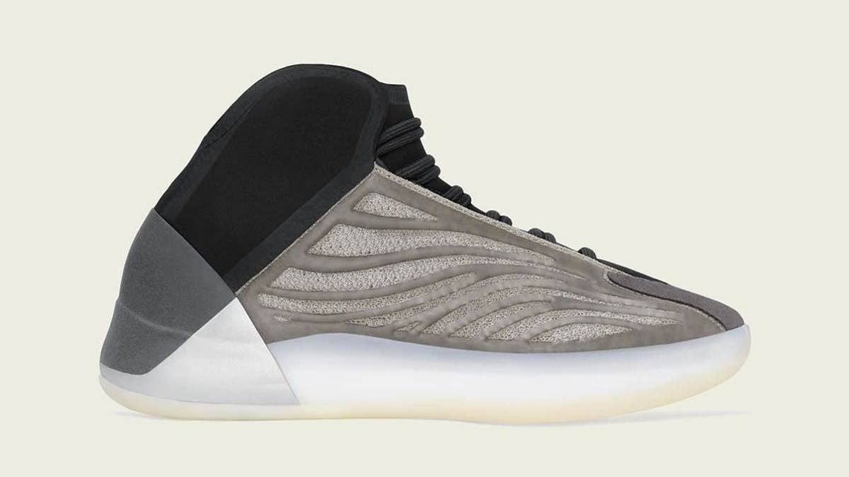 The release date and details for the black 'Barium' colorway of Kanye West's Adidas Yeezy Quantum basketball sneakers.