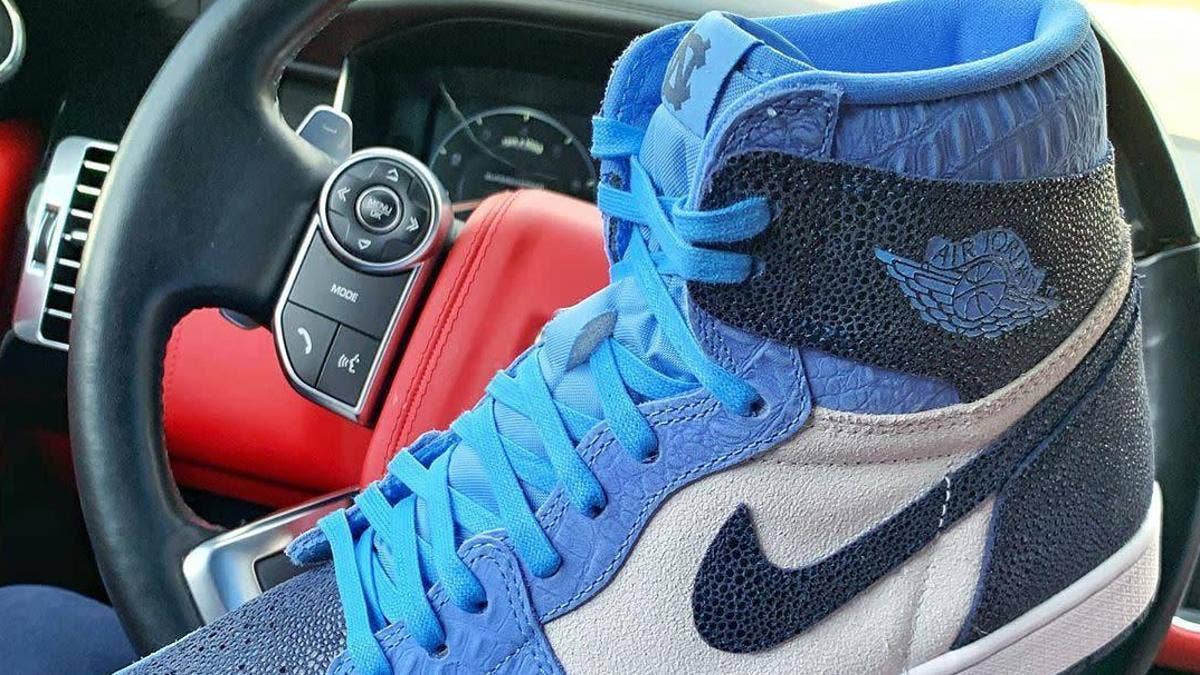 The University of North Carolina has an exclusive Air Jordan 1 High PE that features exotic materials on the upper. Click here to learn more.