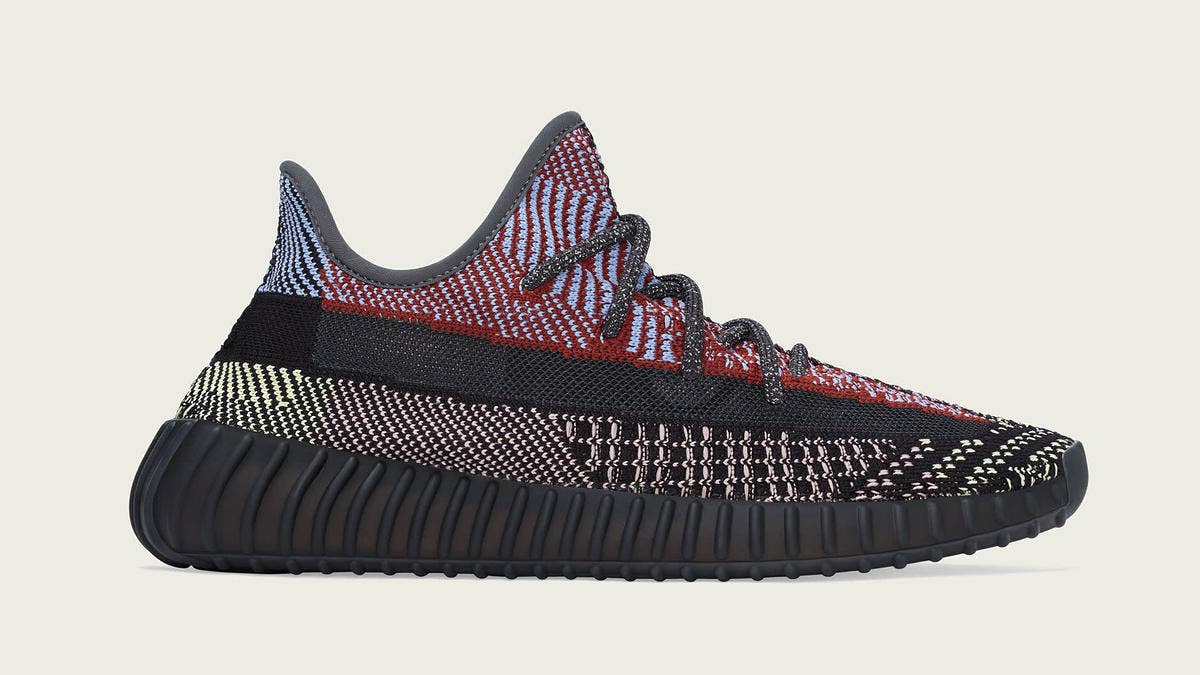 The Adidas Yeezy Boost 350 V2 'Yecheil' gets a colorful makeover, which is set to release in December 2019. Click here for an official look.