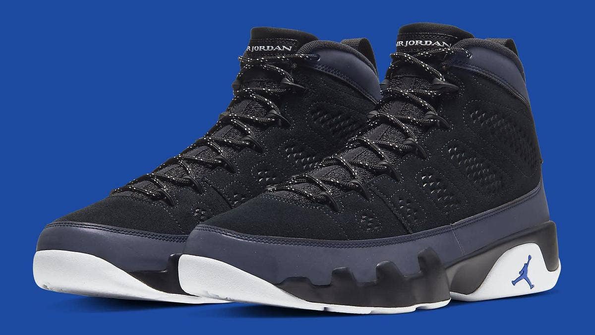 A 'Racer Blue' Air Jordan 9 Retro is rumored to arrive sometime in January 2020 at select Jordan Brand retailers. Click here to learn more.