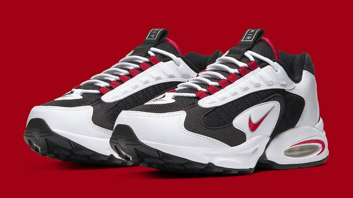 The Nike Air Max Triax 96 returns in the classic 'University Red' and 'Varsity Royal' colorways in December. Click here for a detailed look.
