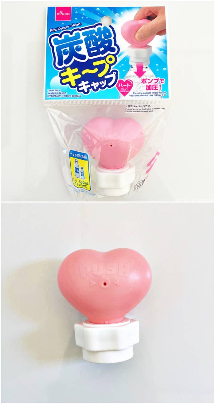 DAISO(ダイソー)のおすすめ便利アイテム「炭酸キャップ ハート」