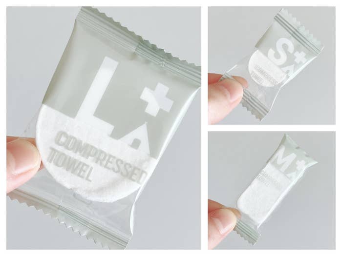 Seria（セリア）のおすすめ防災グッズ「圧縮タオル」