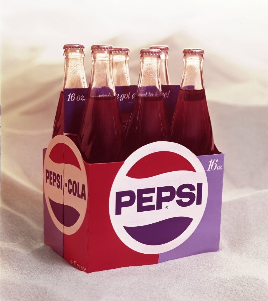 6-pack of Pepsi bottles