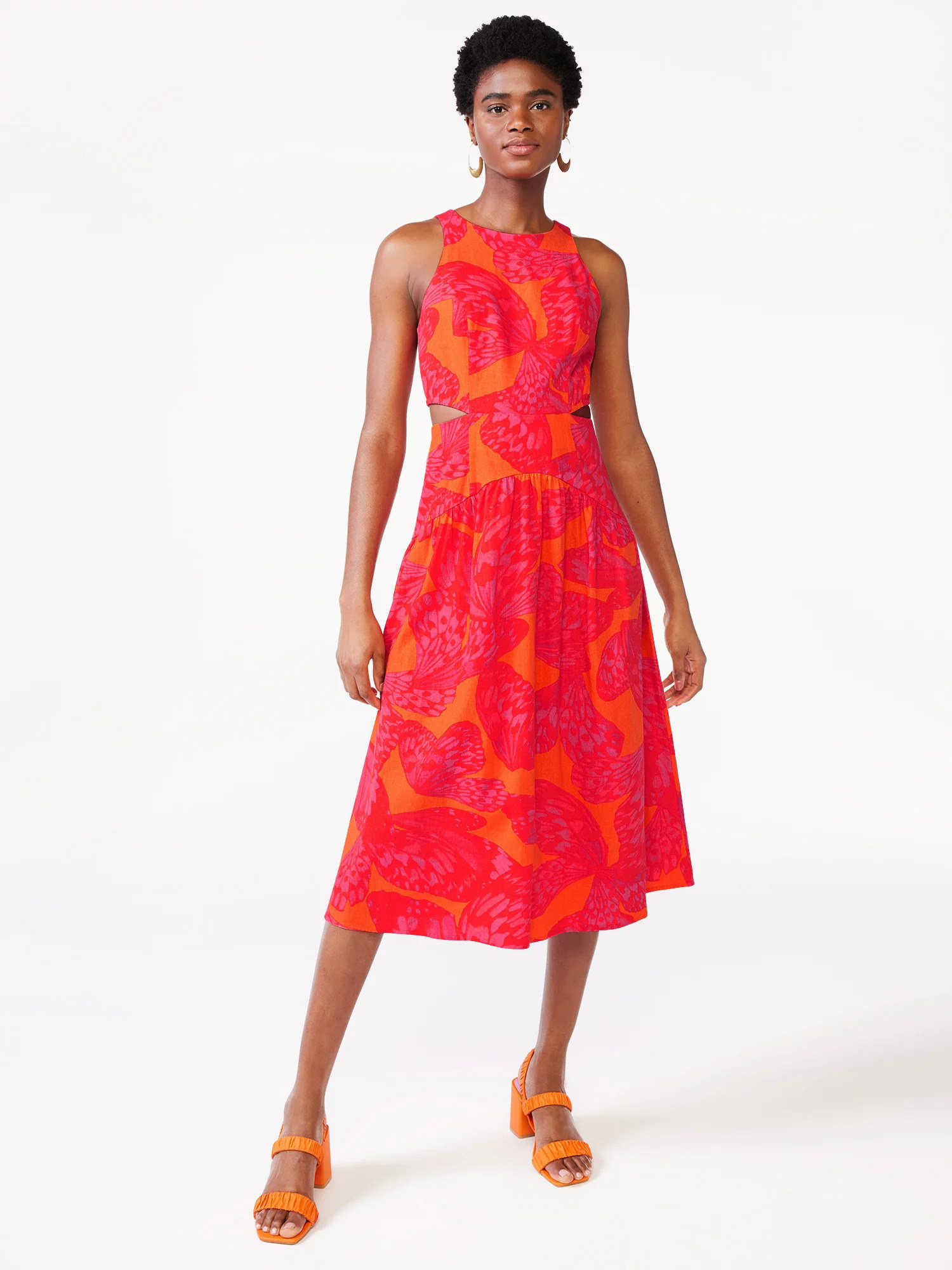 Whistles butterfly outlet dress