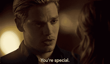 gif of character from shadow hunters saying you&#x27;re special