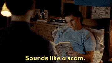 "Sounds like a scam."