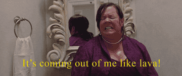 woman saying, it&#x27;s coming out of me like lava