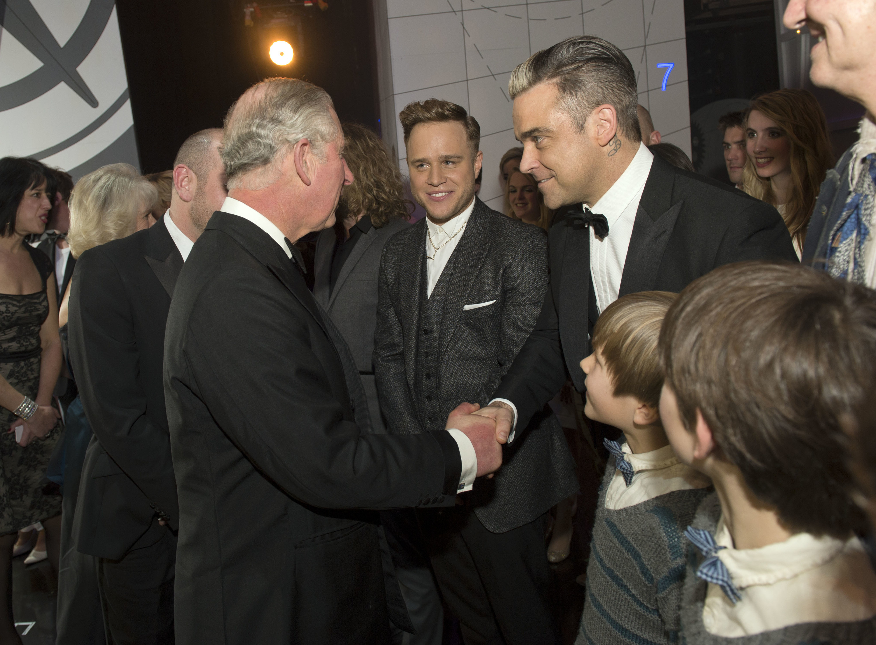 Charles and Robbie shaking hands