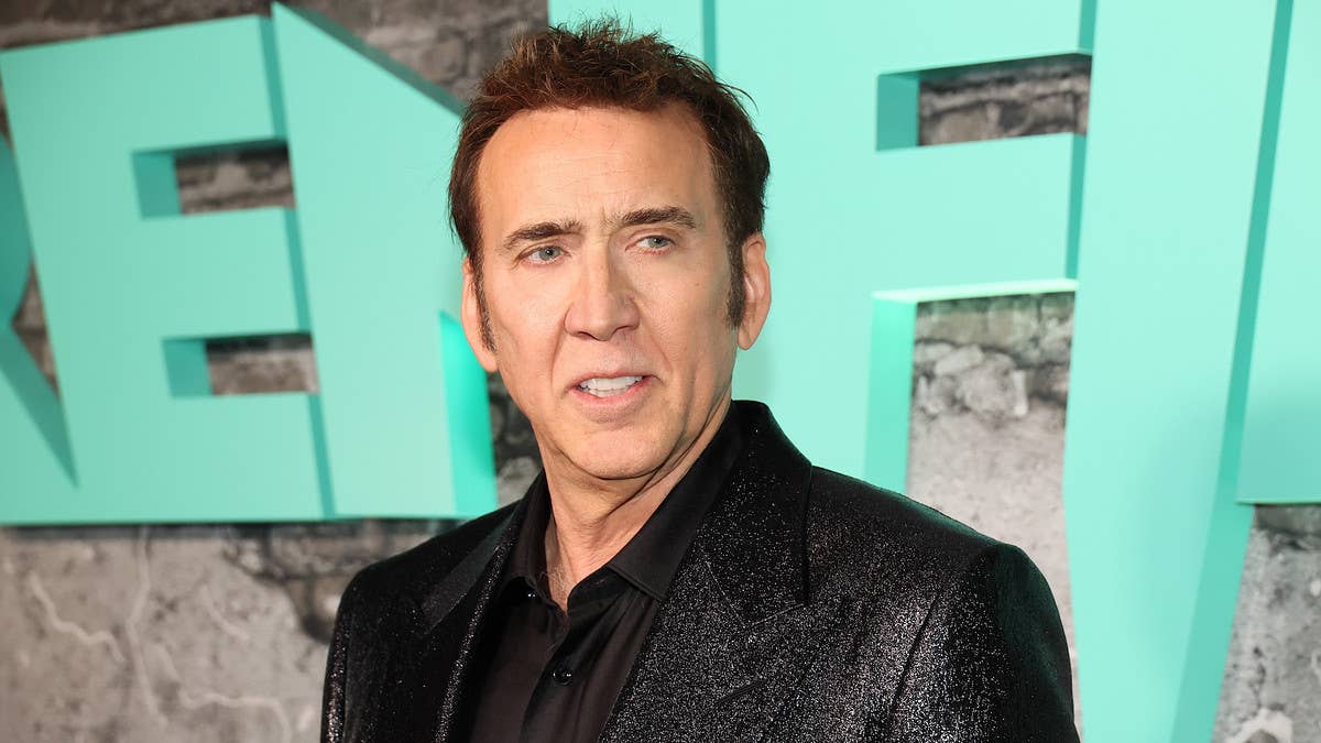 Nicolas Cage revealed to Stephen Colbert that his earliest memory is being in utero, and that he could "see faces in the dark or something."