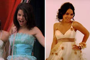 selena gomez and in a separate image, vanessa hudgens