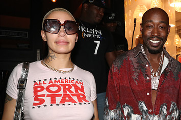 TheFitMami and Freddie Gibbs attend Experience The Resort & Casino Special Listening Event