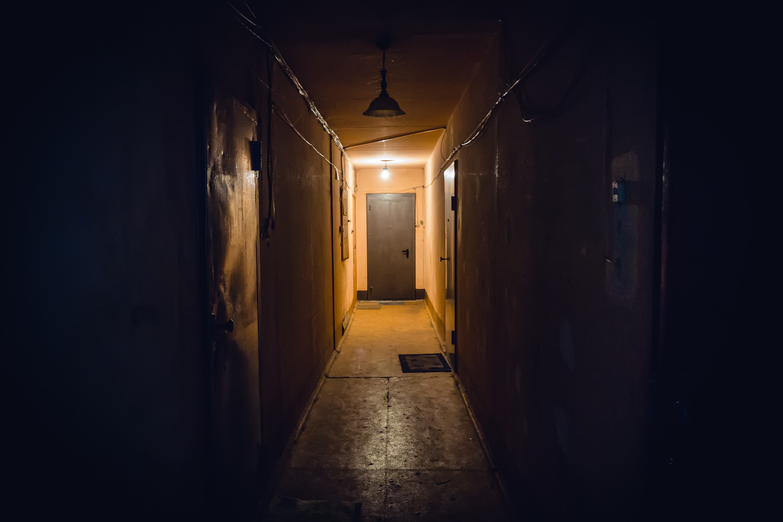 dark empty hallway