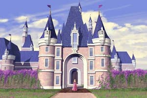 animated barbie castle