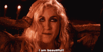 gif of Sarah Sanderson from Hocus Pocus saying &quot;I am beautiful!&quot;