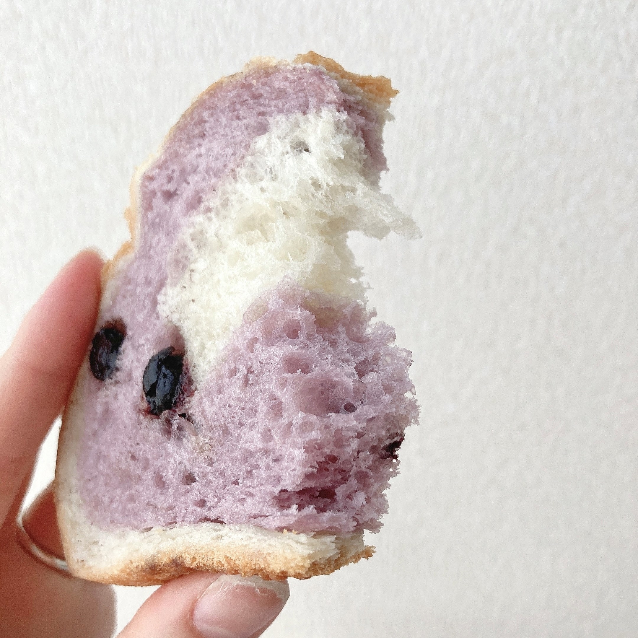 FamilyMart（ファミリーマート）のオススメのパン「生フランスパン（ブルーベリー）2枚入」