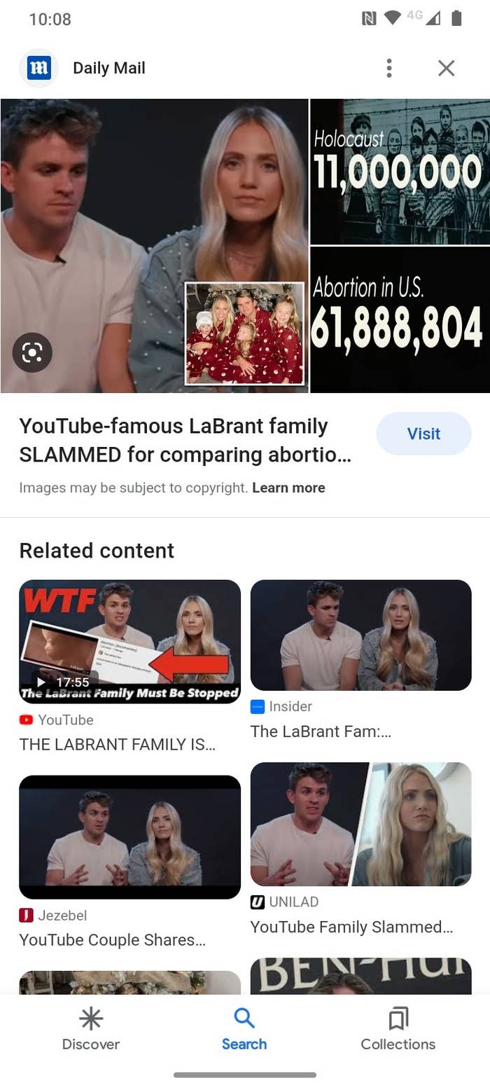 The labrant fam compare abortion to the Holocaust 
