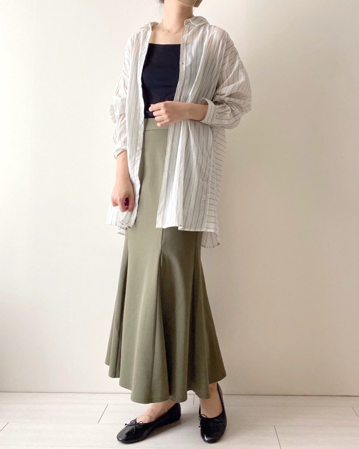 niko and&hellip;（ニコアンド）のおすすめのレディースアイテム「プレミアムローンBIGシャツ」のコーディネート