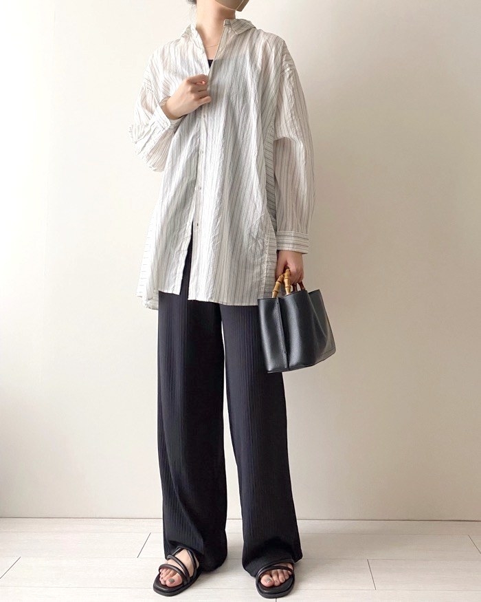 niko and&hellip;（ニコアンド）のおすすめのレディースアイテム「プレミアムローンBIGシャツ」のコーディネート