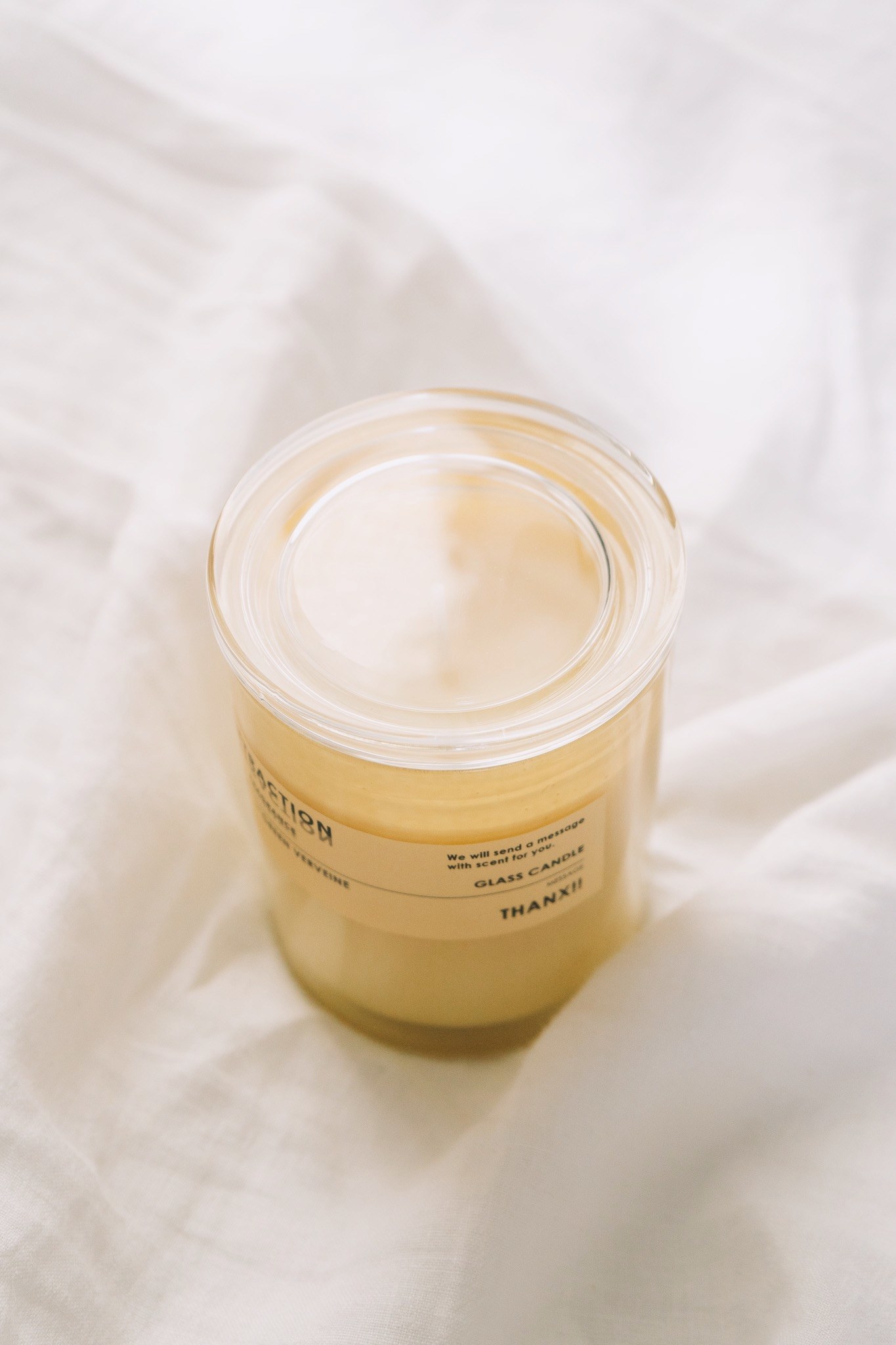 3COINSのおすすめ雑貨「【ATTRACTION FRAGRANCE】ガラスキャンドル」