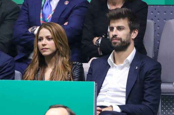 Shakira and Gerard in an audience