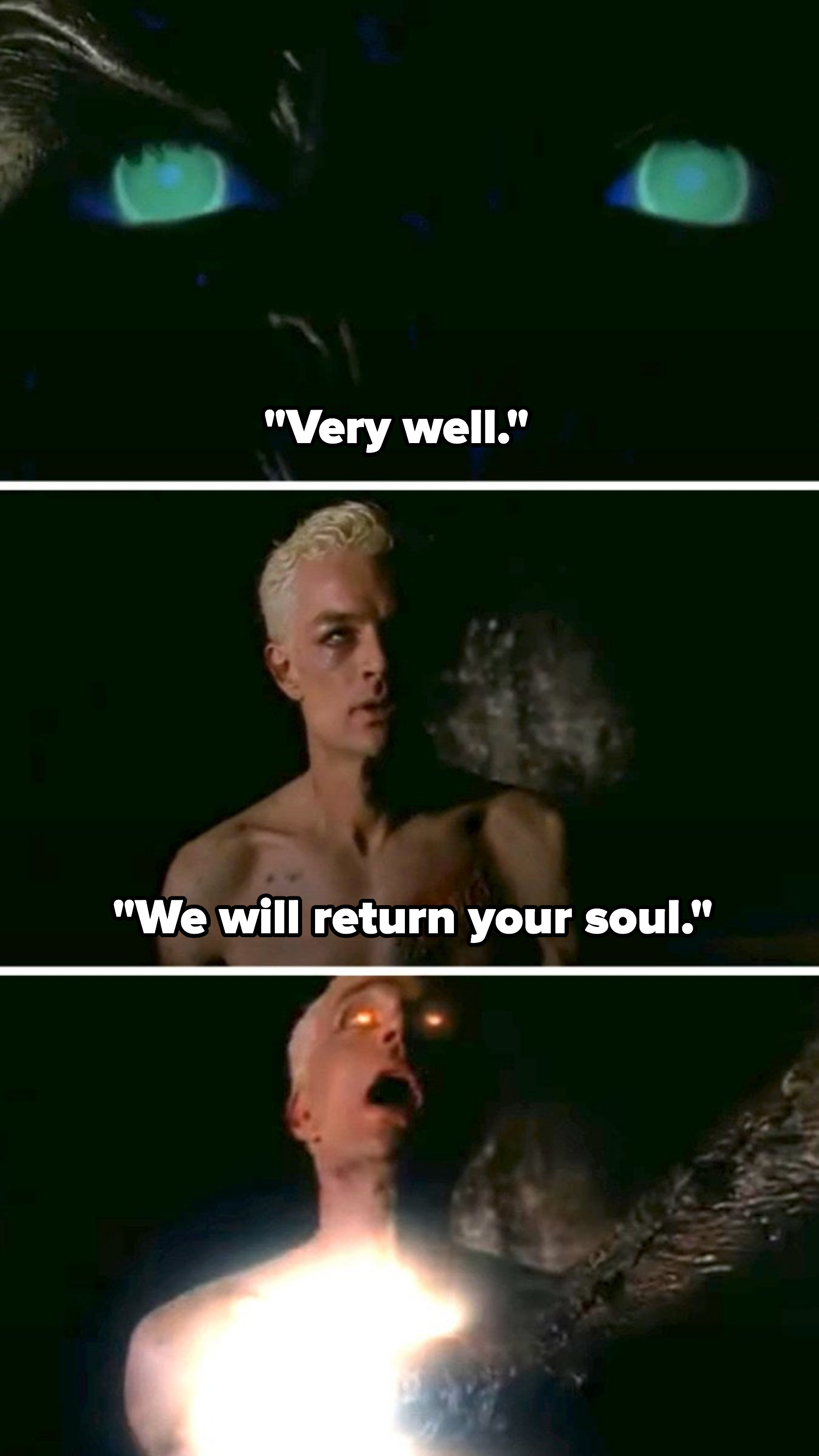Spike is told his soul will be returned