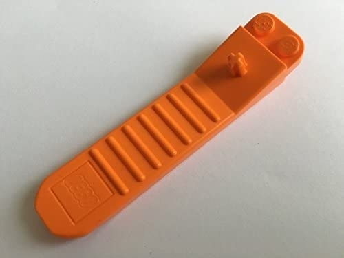 Orange Lego brick tool