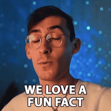 person saying we love a fun fact