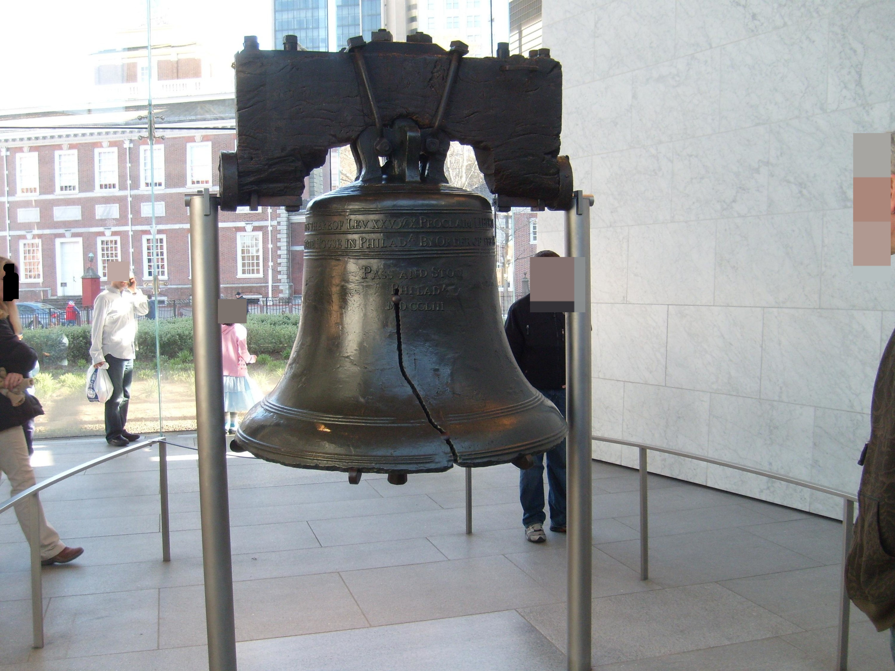 Closeup of the Liberty Bell