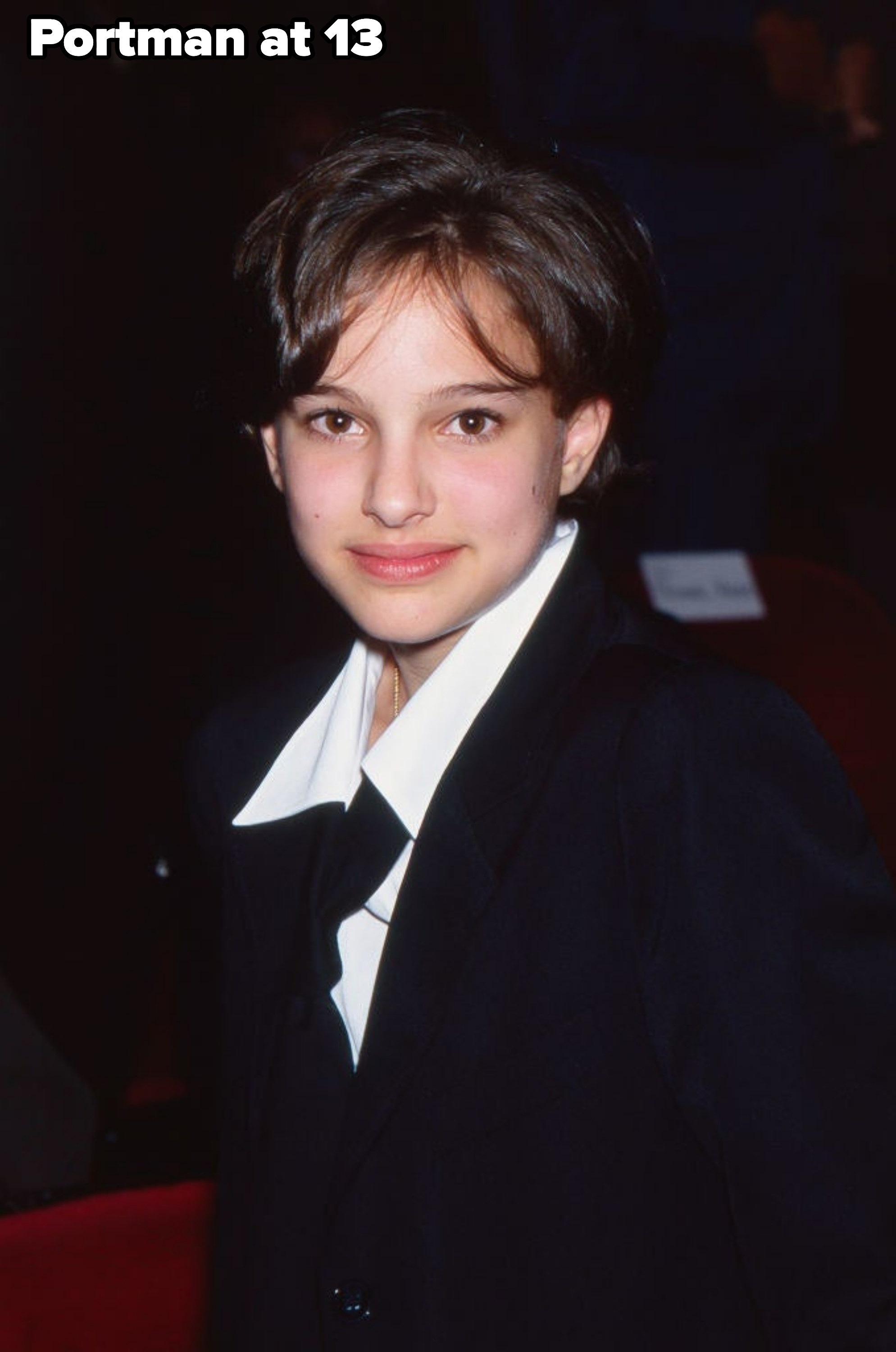 Closeup of young Natalie Portman